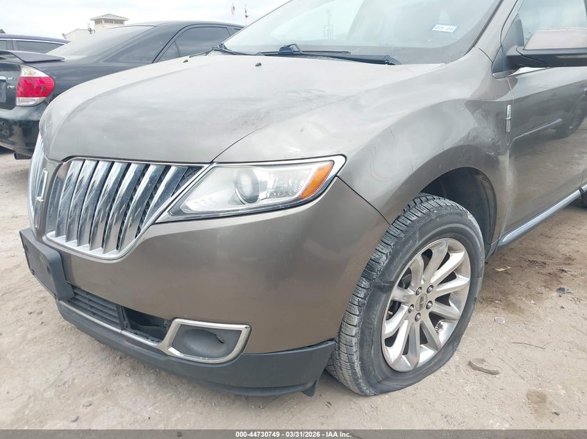 2012 Lincoln Mkx 3.7 grey Lot 111044730749 Vin 2LMDJ6JKXCBL10998
