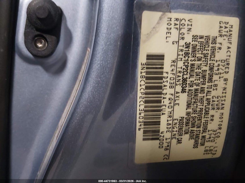 2012 Nissan Versa 1.8 1.8 S blue Lot 111044731863 Vin 3N1BC1CP2CL360346