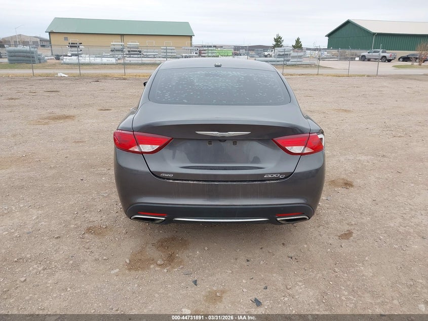 2016 Chrysler 200 3.6 grey Lot 111044731891 Vin 1C3CCCEG8GN135742