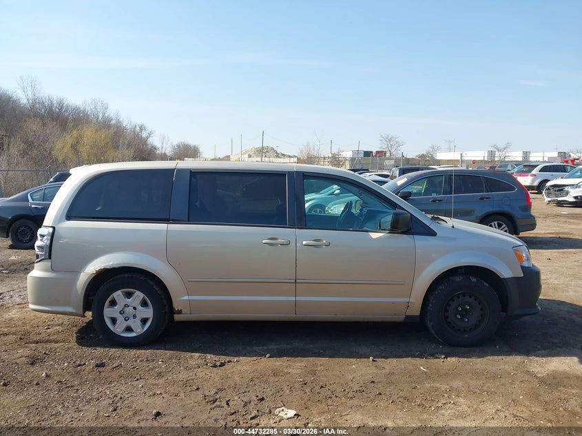 2012 Dodge Caravan 3.6 Grand Se/Avp beige Lot 111044732285 Vin 2C4RDGBG0CR389490