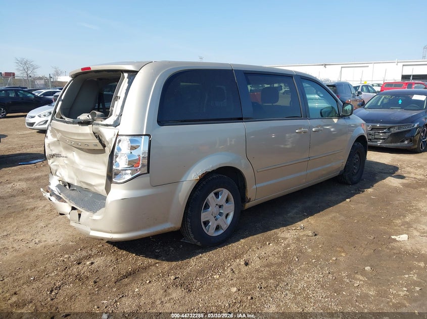 2012 Dodge Caravan 3.6 Grand Se/Avp beige Lot 111044732285 Vin 2C4RDGBG0CR389490