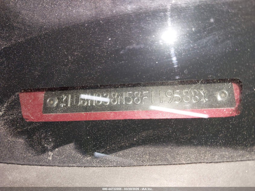 2008 Dodge Durango Sxt VIN: 1D8HB38N58F119588 Lot: 44732355