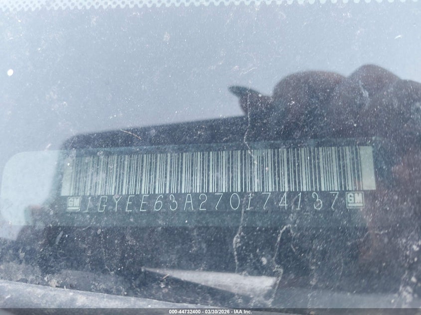 2007 Cadillac Srx V8 VIN: 1GYEE63A270174137 Lot: 44732400