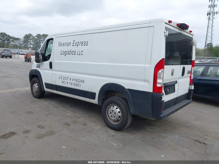 Vin: 3c6lrvag7me568584, lot: 45229685, ram promaster 1500 low roof 136 wb 20213