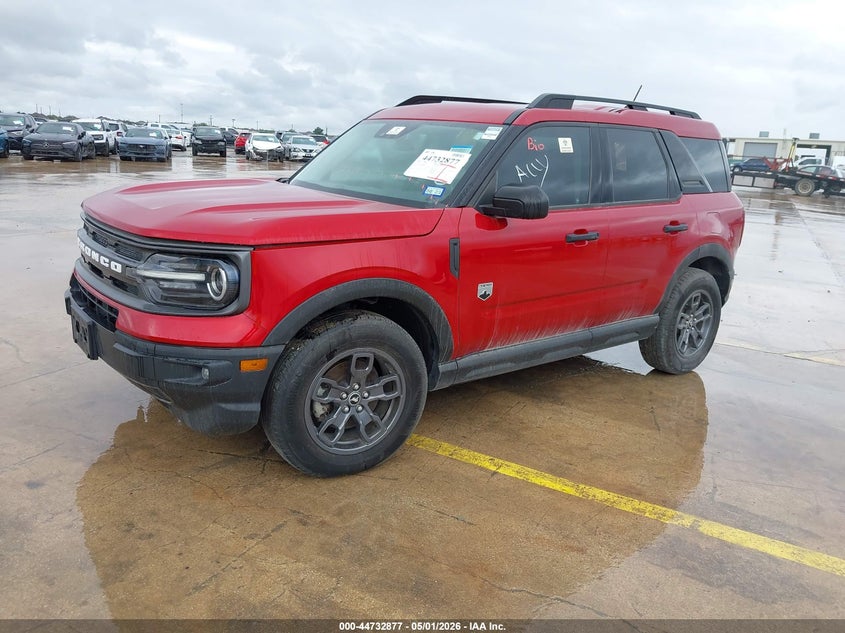 Vin: 3fmcr9b66mra93763, lot: 45230057, ford bronco sport big bend 20212