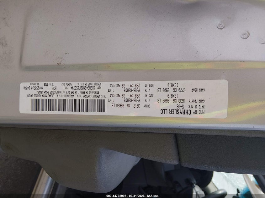 2008 Dodge Durango Slt VIN: 1D8HB48N08F155744 Lot: 44732997