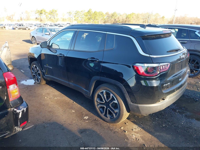Vin: 3c4njdcn1pt537474, lot: 45230293, jeep compass limited 4x4 20233