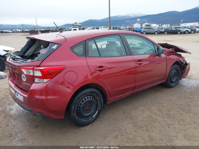 Vin: 4s3gtaa66j1732384, lot: 45230787, subaru impreza 2.0i 20184