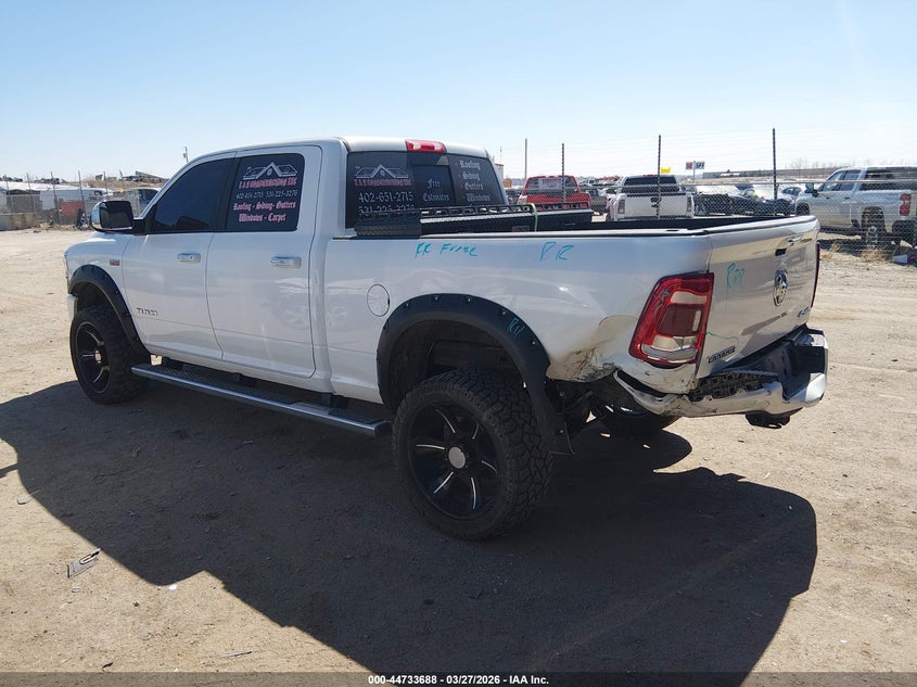 Vin: 3c6ur5fj4ng221793, lot: 45230868, ram 2500 laramie  4x4 6'4 box 20223