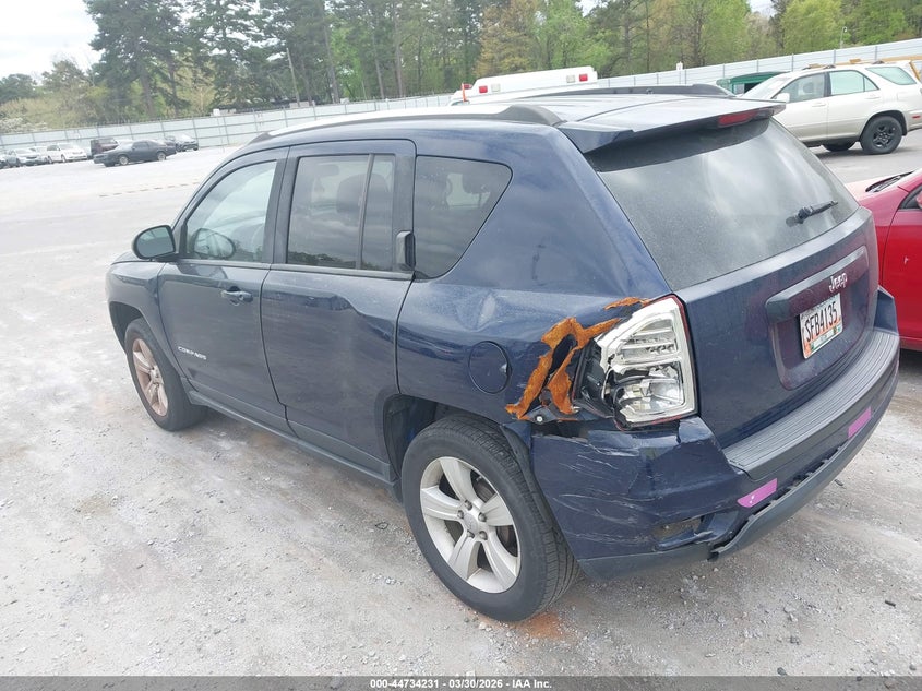 Vin: 1c4njcbb3cd620308, lot: 45231419, jeep compass sport 20123