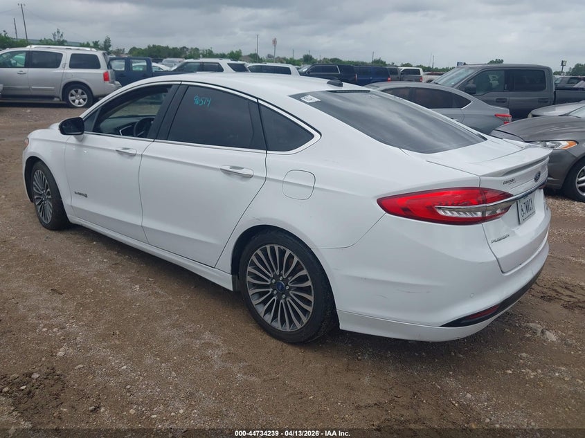 Vin: 3fa6p0ru9hr234652, lot: 45231427, ford fusion hybrid titanium 20173