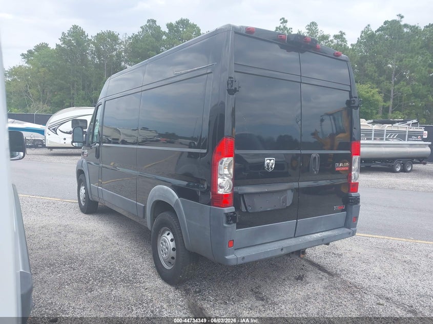 Vin: 3c6trvbd8fe501354, lot: 45231537, ram promaster 1500 20153