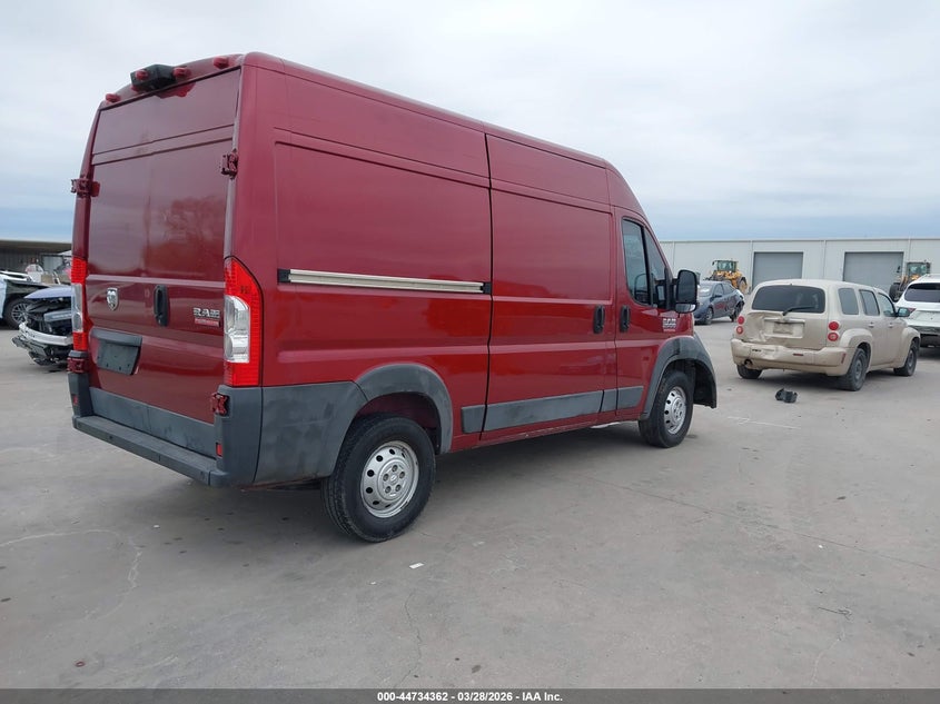 Vin: 3c6trvcg2ge100473, lot: 45231550, ram promaster 2500 high roof 20164