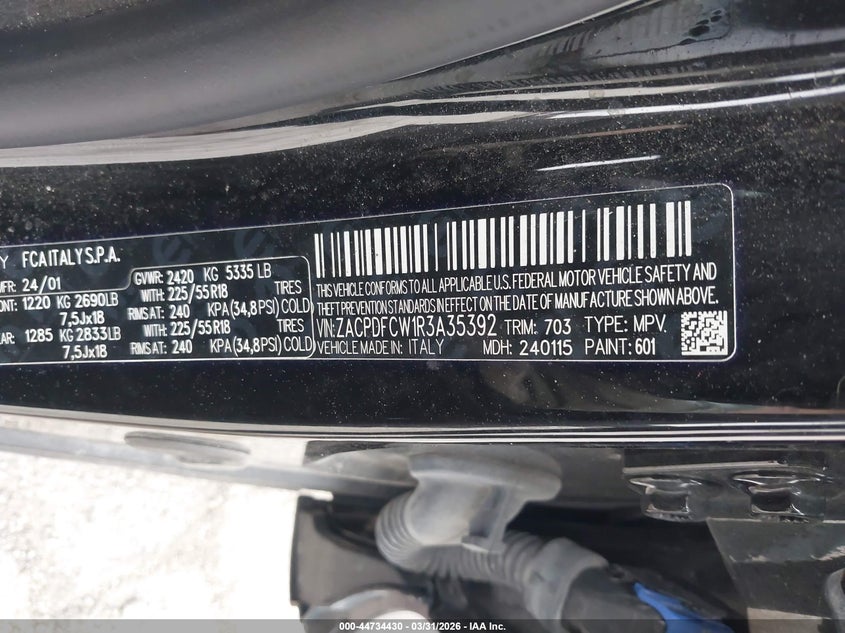 2024 Dodge Hornet R/T Eawd VIN: ZACPDFCW1R3A35392 Lot: 44734430