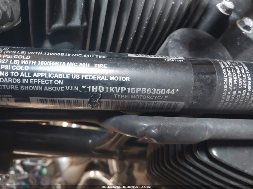 2023 Harley-Davidson Flhrxs VIN: 1HD1KVP15PB635044 Lot: 44734864