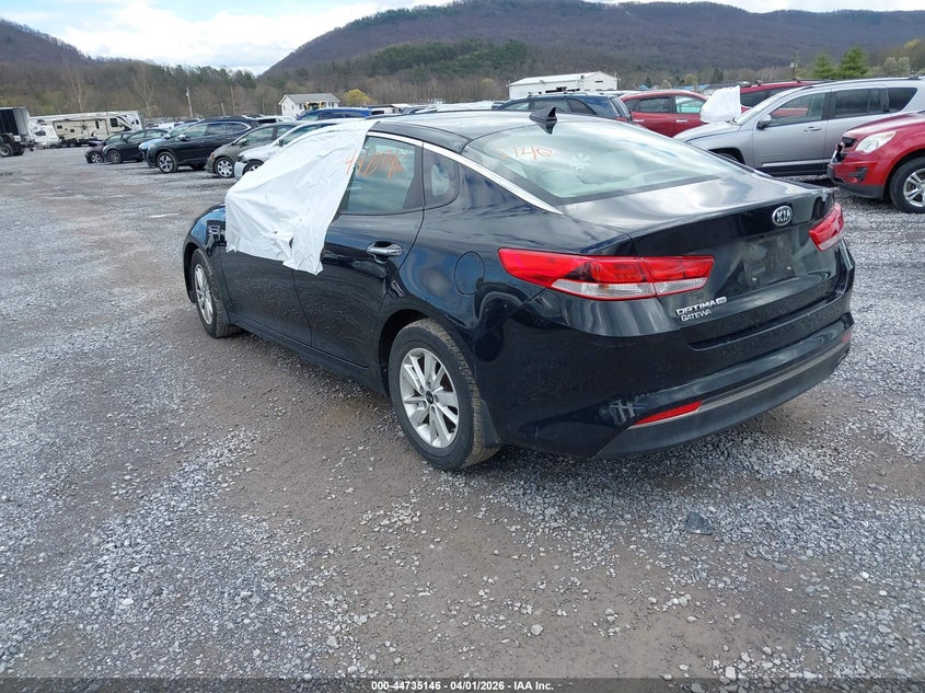 Vin: 5xxgt4l36gg022239, lot: 45232334, kia optima lx 20163