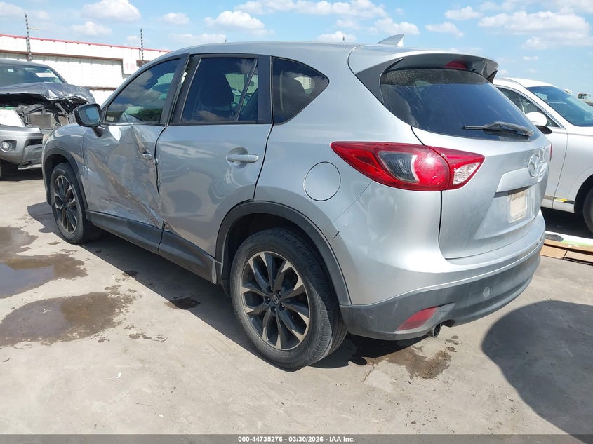 Vin: jm3ke2dyxg0822425, lot: 45232464, mazda cx-5 grand touring 20163