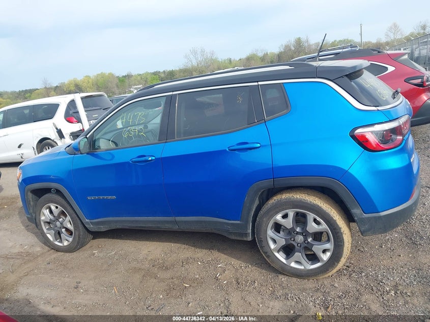 2021 Jeep Compass 2.4 Limited 4x4 Blue Lot 111044736342 Vin 3C4NJDCB8MT604833