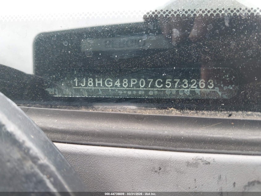 2007 Jeep Commander Sport VIN: 1J8HG48P07C573263 Lot: 44736609