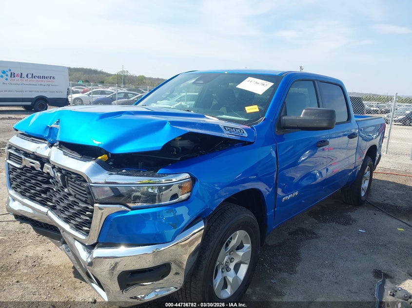 Vin: 1c6rrffg1tn304702, lot: 45233970, ram 1500 big horn  4x4 5'7 box 20262