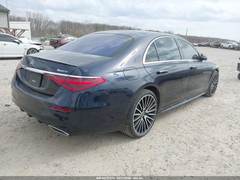 2022 Mercedes-Benz S 500 4Matic VIN: W1K6G6DB7NA091375 Lot: 44737374