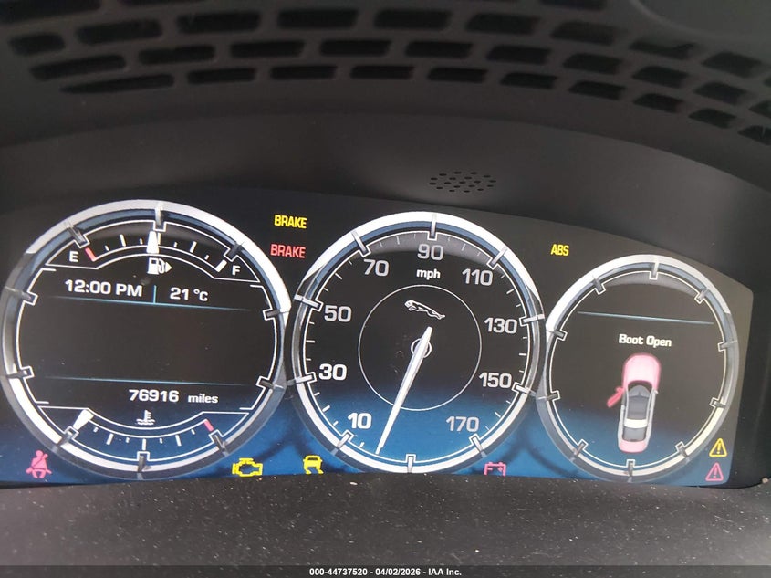 2012 Jaguar Xj Xjl Supercharged VIN: SAJWA2GE2CMV31834 Lot: 44737520