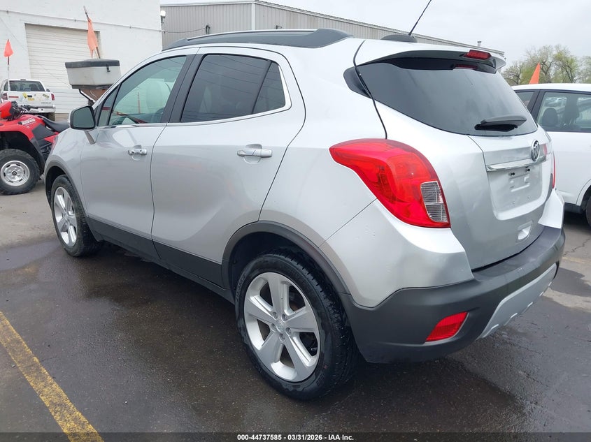 Vin: kl4cjcsbxfb224684, lot: 45234773, buick encore leather 20153