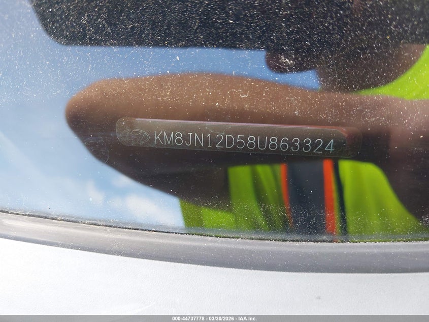 2008 Hyundai Tucson Limited V6/Se VIN: KM8JN12D58U863324 Lot: 44737778