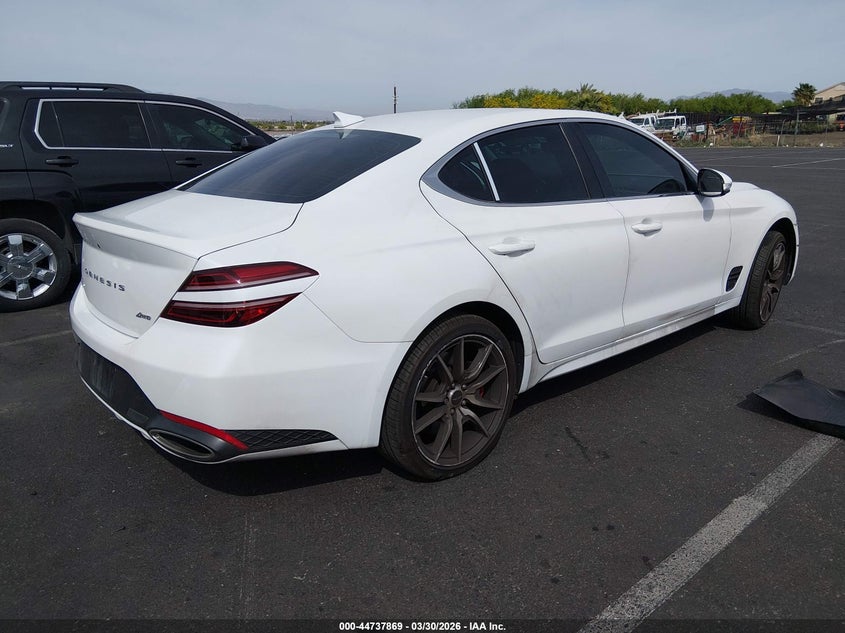 Vin: kmtg34sc5su159307, lot: 45235057, genesis g70 2.5t awd 20254