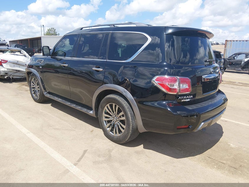 Vin: jn8ay2nf4j9332806, lot: 45235291, nissan armada platinum 20183