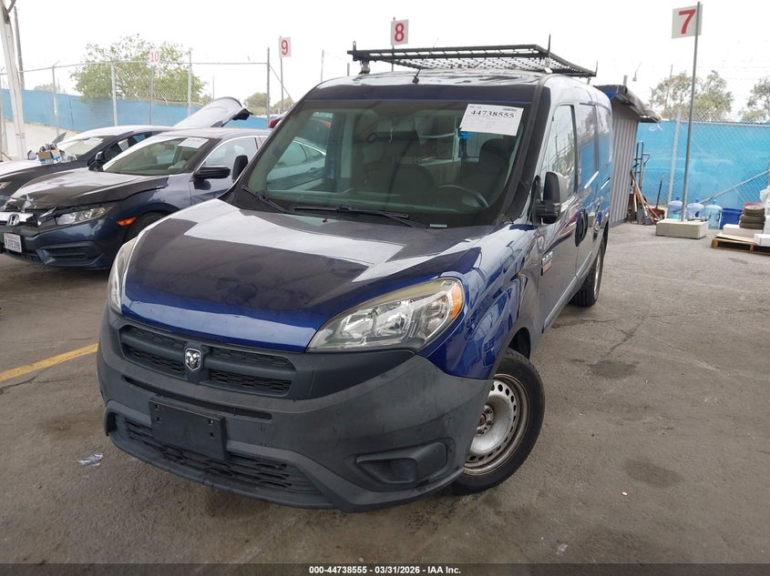Vin: zfberfab3h6g88363, lot: 45235743, ram promaster city tradesman 20172