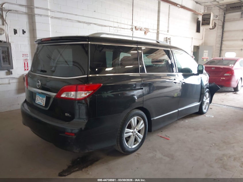 Vin: jn8ae2kp4d9065922, lot: 45235749, nissan quest sl 20134