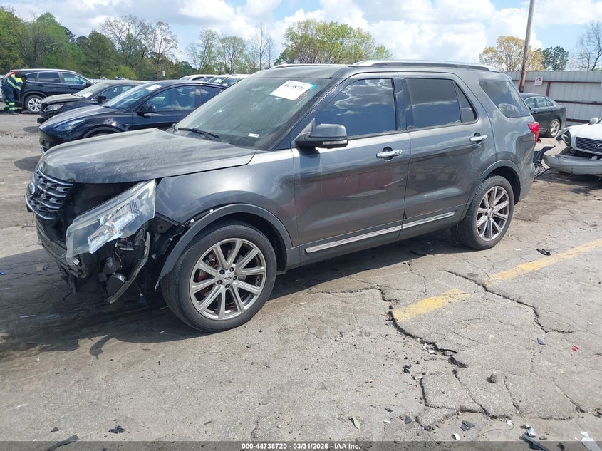 Vin: 1fm5k7f82hgb81980, lot: 45235908, ford explorer limited 20172