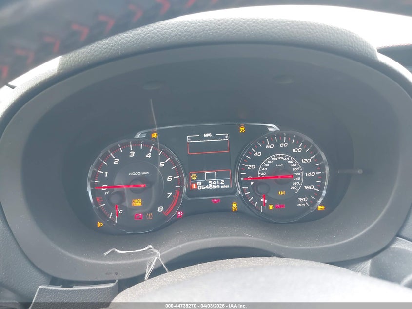 2019 Subaru Wrx Limited VIN: JF1VA1H64K9809653 Lot: 44739270