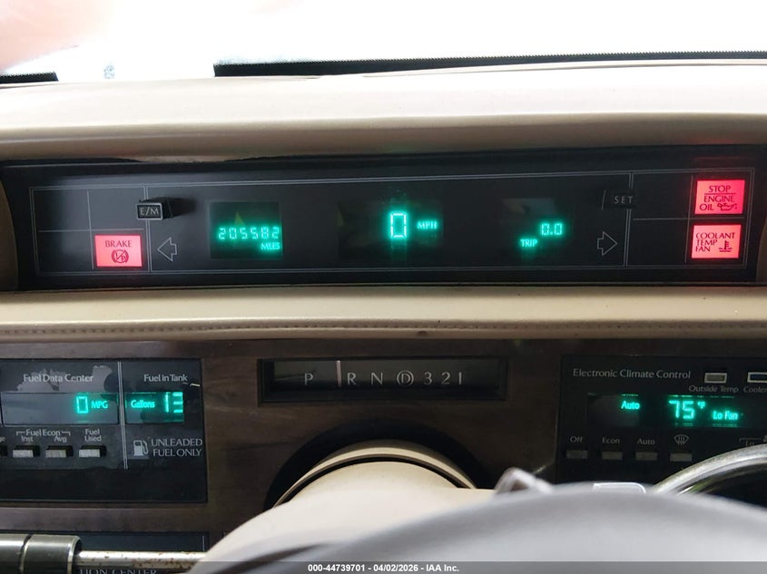 1988 Cadillac Deville VIN: LOT-1-44739701 Lot: 44739701