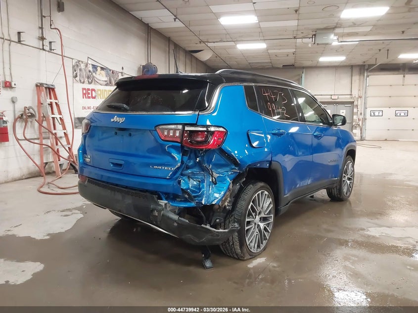 Vin: 3c4njdcn9pt536203, lot: 45237130, jeep compass limited 4x4 20234