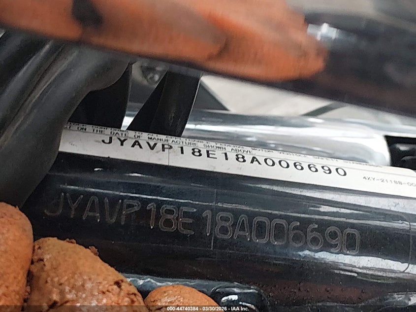 2008 Yamaha Xvz13 Ct VIN: JYAVP18E18A006690 Lot: 44740384