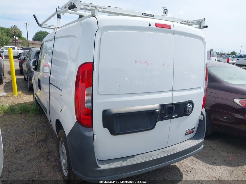 Vin: zfbhrfab2m6u55093, lot: 45237606, ram promaster city tradesman 20213