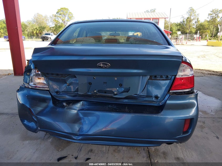 2008 Subaru Legacy 2.5I VIN: 4S3BL616087215242 Lot: 44740682