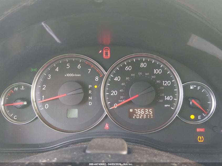 2008 Subaru Legacy 2.5I VIN: 4S3BL616087215242 Lot: 44740682