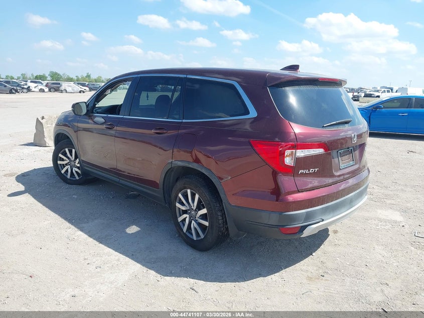 VIN 5FNYF5H32MB019590 2021 HONDA PILOT 2WD EX