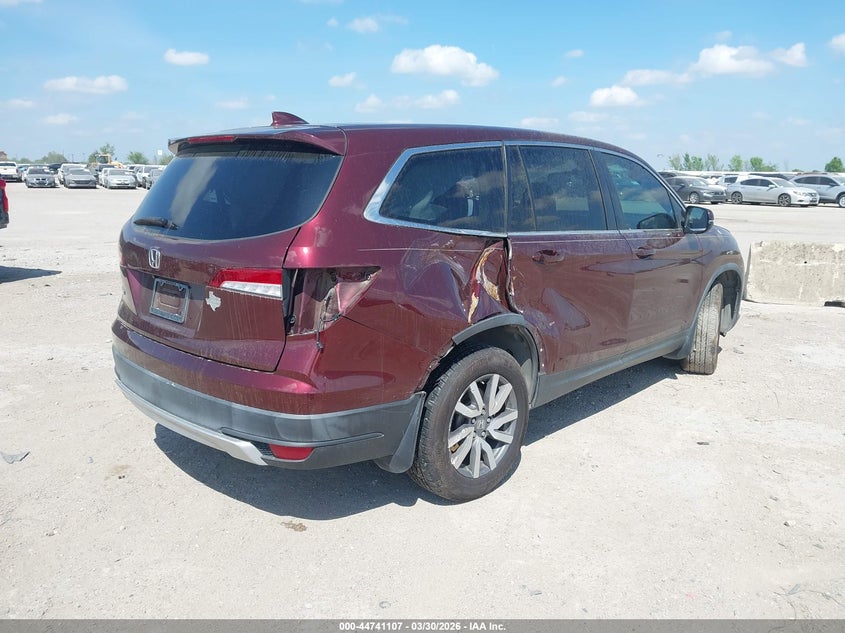 VIN 5FNYF5H32MB019590 2021 HONDA PILOT 2WD EX