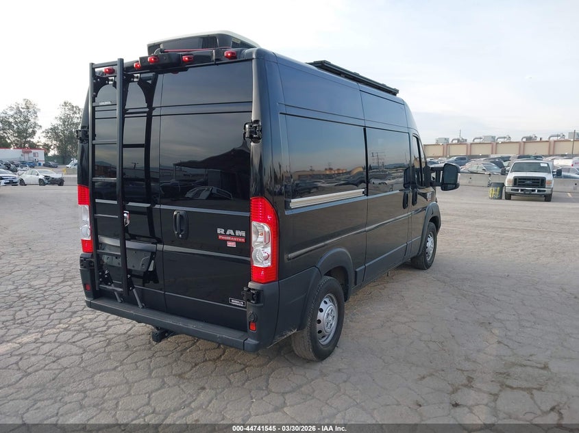Vin: 3c6lrvcg2me577139, lot: 45238733, ram promaster 2500 high roof 136 wb 20214