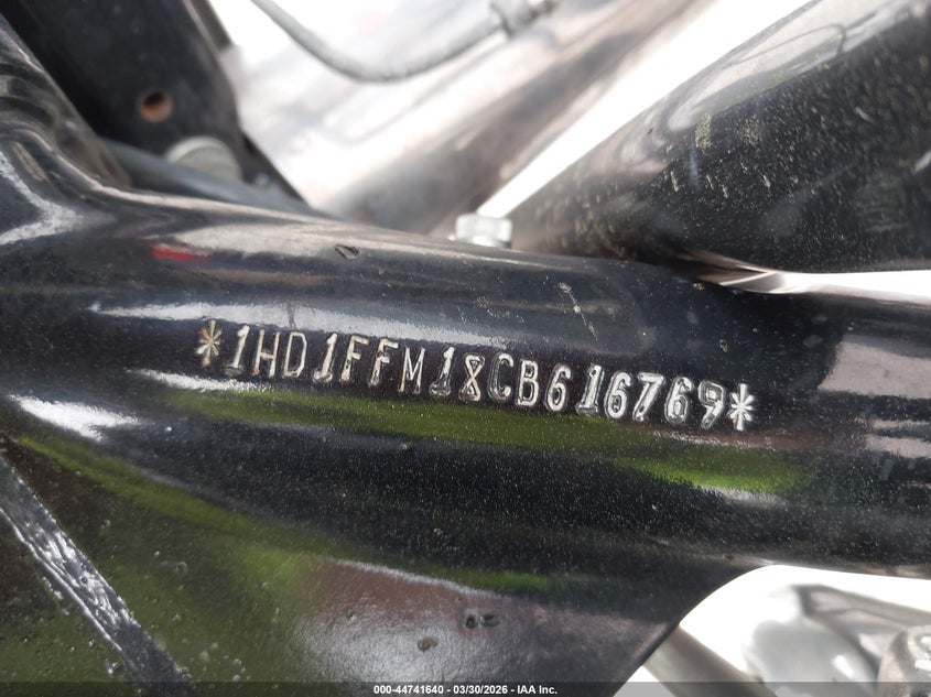 2012 Harley-Davidson Flhtc Electra Glide Classic VIN: 1HD1FFM18CB616769 Lot: 44741640