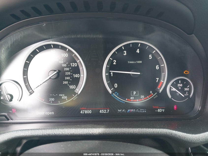 2018 BMW X4 M40I VIN: 5UXXW7C58J0W65032 Lot: 44741975