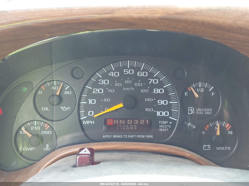 1999 Chevrolet Express VIN: 1GBFG15R3X1097691 Lot: 44742118