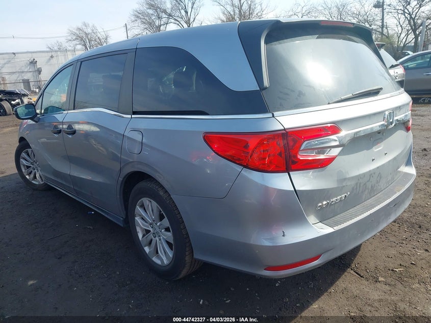 Vin: 5fnrl6h25kb124504, lot: 45239515, honda odyssey lx 20193