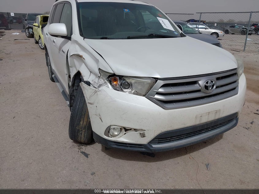 2012 Toyota Highlander 3.5 Limited V6 white Lot 111044742508 Vin 5TDYK3EH5CS078367