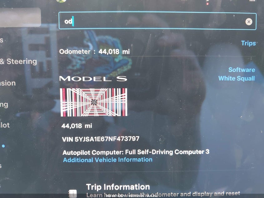 2022 Tesla Model S Plaid VIN: 5YJSA1E67NF473797 Lot: 44742670