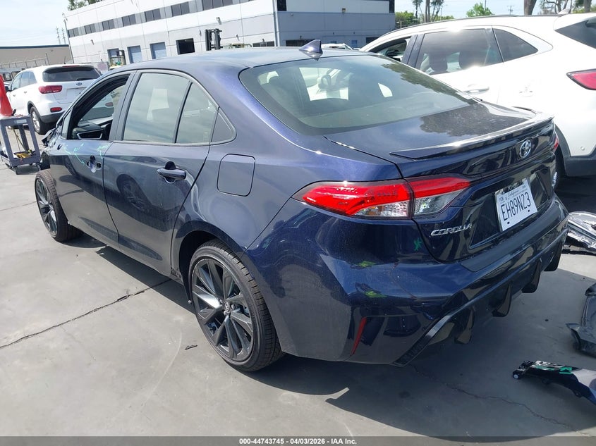 Vin: jtdbcmfe8t3121324, lot: 45240933, toyota corolla hybrid hybrid se 20263